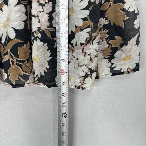 Abercrombie & Fitch Womens Dress Small Gray Floaty Trapeze Mini Floral Sundress - Picture 3 of 12